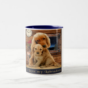 Caneca De Café Em Dois Tons Labrador: labrador