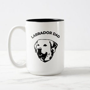 Caneca De Café Em Dois Tons Labrador Pai Coffee Mug