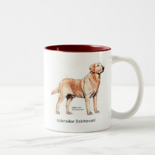Caneca De Café Em Dois Tons Labrador Retriever
