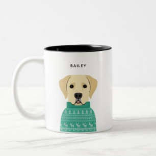 Caneca De Café Em Dois Tons Labrador Retriever Mugs