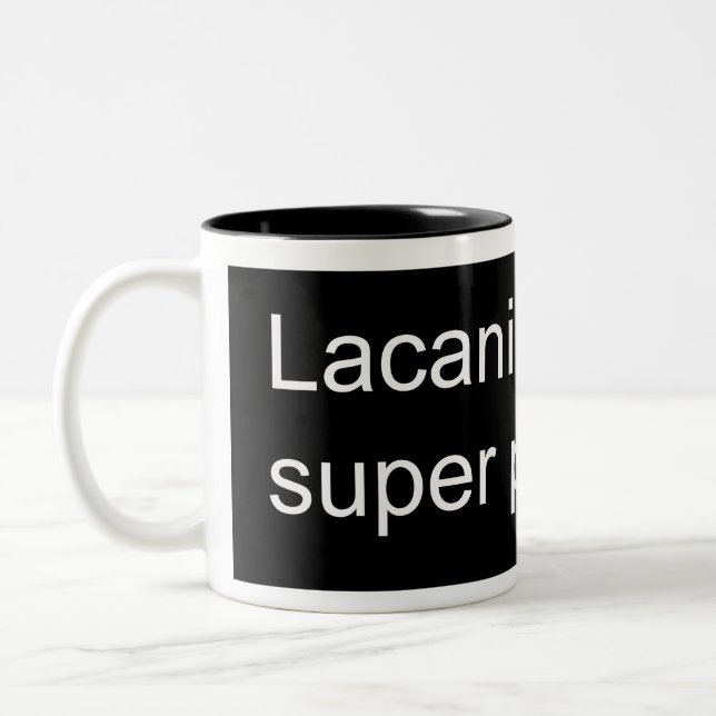 Caneca De Café Em Dois Tons Lacanian Super Predator (Esquerda)