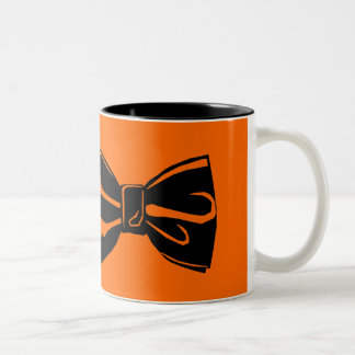 Caneca De Café Em Dois Tons Laço