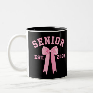 Caneca De Café Em Dois Tons Laço Rosa Senior 2026