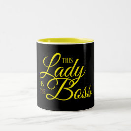 Caneca De Café Em Dois Tons Lady BOSS