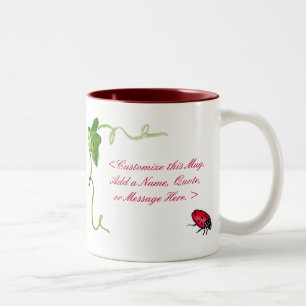 Caneca De Café Em Dois Tons Lady Bug Mug