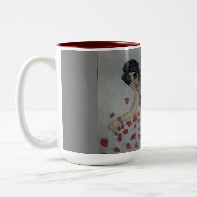Caneca De Café Em Dois Tons Lady Night Mug (Esquerda)