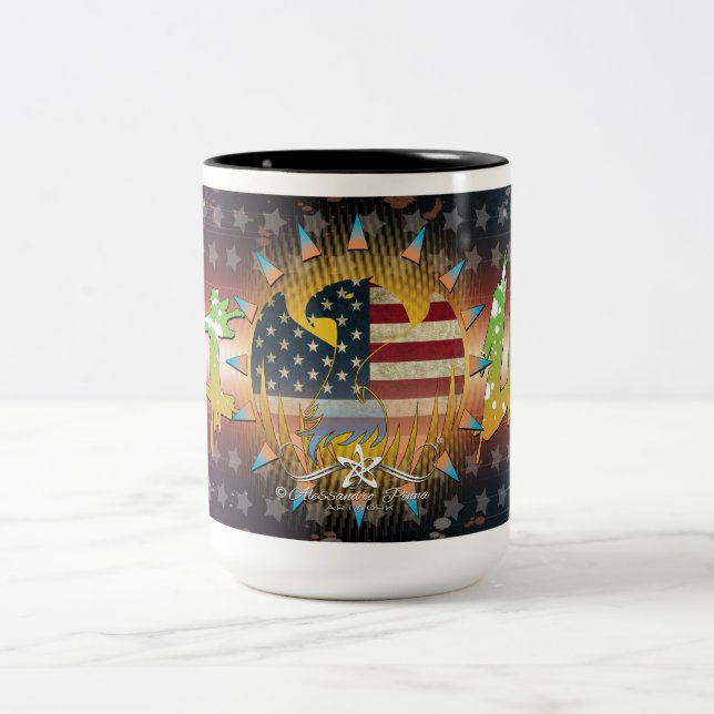Caneca De Café Em Dois Tons Lady Sioux (Centro)