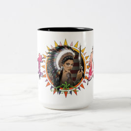 Caneca De Café Em Dois Tons Lady Sioux