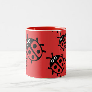 Caneca De Café Em Dois Tons ladybird E Ladybug