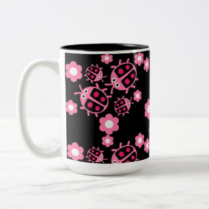 Caneca De Café Em Dois Tons Ladybird E Ladybug