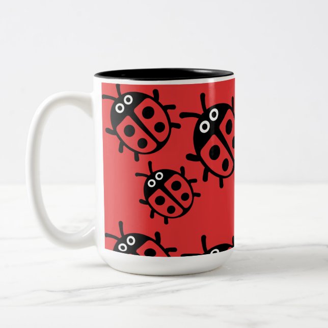 Caneca De Café Em Dois Tons ladybird E Ladybug (Esquerda)
