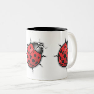 Caneca De Café Em Dois Tons LadyBug Lovers Mug