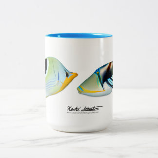 Caneca De Café Em Dois Tons Lagartixa-do-mar e lagoa