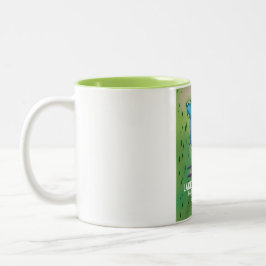 Caneca De Café Em Dois Tons Lago Annecy, Alta Saboia, França