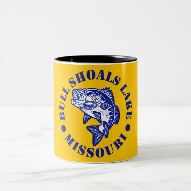 Caneca De Café Em Dois Tons Lago Bull Shoals, Missouri (Centro)