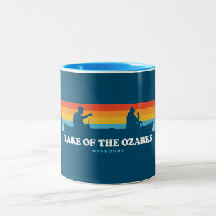 Caneca De Café Em Dois Tons Lago Da Canoa De Ozarks Missouri