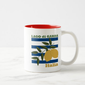 Caneca De Café Em Dois Tons Lago de Garda