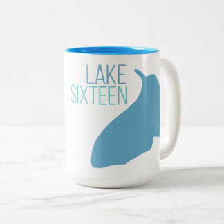 Caneca De Café Em Dois Tons Lago dezesseis - 106th avenida, Allegan, MI