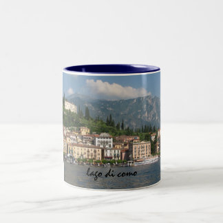 Caneca De Café Em Dois Tons lago di como (lago Como)