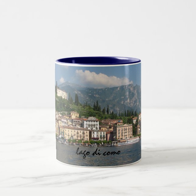 Caneca De Café Em Dois Tons lago di como (lago Como) (Centro)
