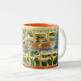 Caneca De Café Em Dois Tons Lago dos Ozarks 