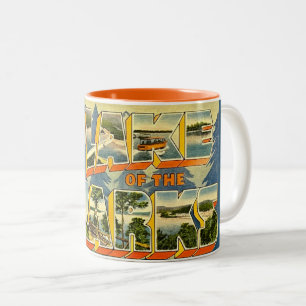 Caneca De Café Em Dois Tons Lago dos Ozarks