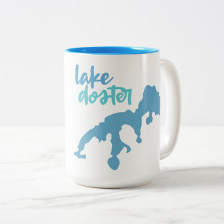 Caneca De Café Em Dois Tons Lago Doster, Plainwell, Michigan