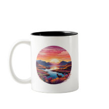 Lago Ewe Sunset Na Escócia