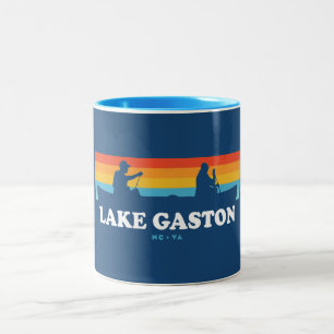 Caneca De Café Em Dois Tons Lago Gaston North Carolina Virginia Canoe