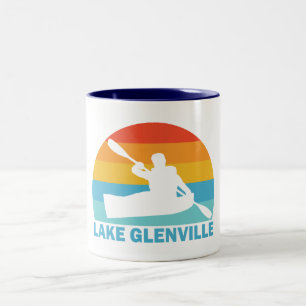 Caneca De Café Em Dois Tons Lago Glenville Carolina do Norte Caiaque