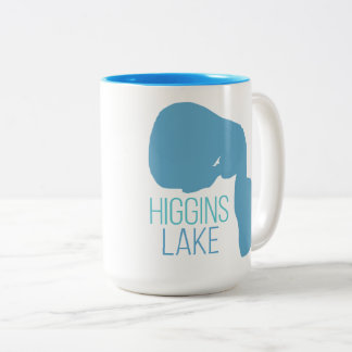 Caneca De Café Em Dois Tons Lago Higgins, condado de Roscommon, Michigan