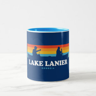Caneca De Café Em Dois Tons Lago Lanier Georgia Canoe