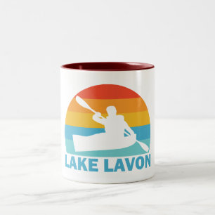 Caneca De Café Em Dois Tons Lago Lavon Texas Kayak