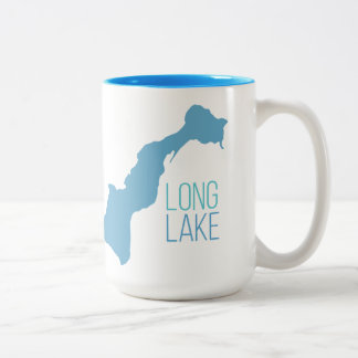 Caneca De Café Em Dois Tons Lago longo, Vicksburg, Michigan