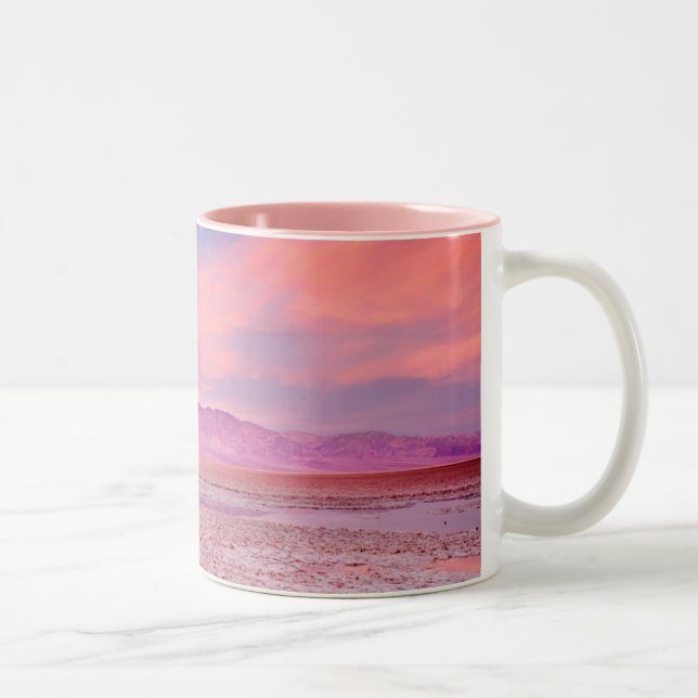 Caneca De Café Em Dois Tons Lago o Vale da Morte salt Water (Direita)