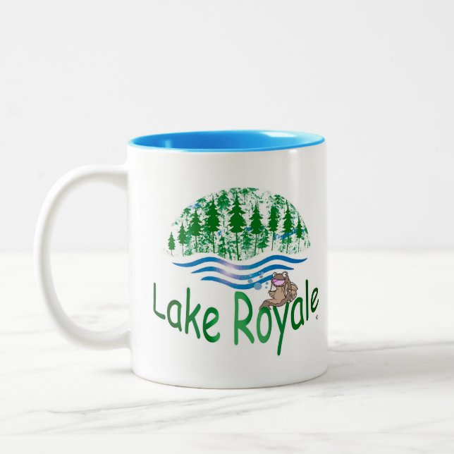 Caneca De Café Em Dois Tons Lago Royale (Esquerda)