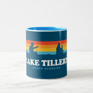 Caneca De Café Em Dois Tons Lago Tillery North Carolina Canoe