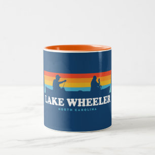Caneca De Café Em Dois Tons Lago Wheeler North Carolina Canoe