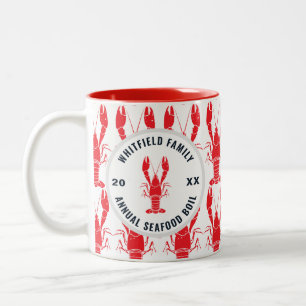 Caneca De Café Em Dois Tons Lagosta Boil Seafood Family Keepsasasaame Personal
