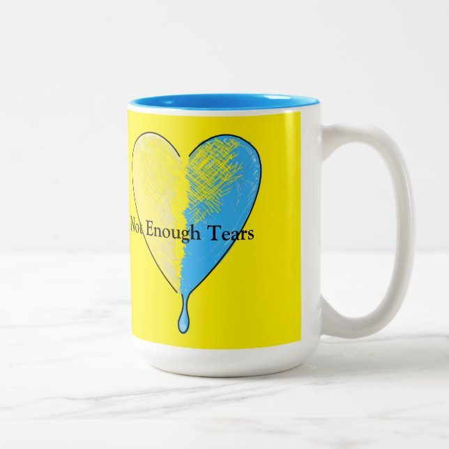 Caneca De Café Em Dois Tons Lágrimas Bastantes (Direita)