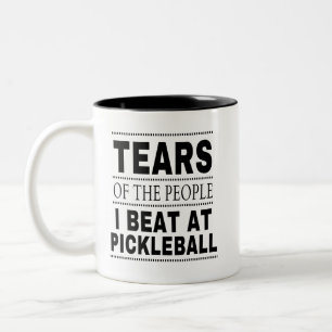 Caneca De Café Em Dois Tons Lágrimas Das Pessoas Que Ganhei No Pickleball