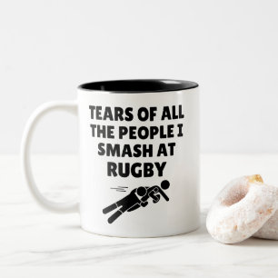 Caneca De Café Em Dois Tons Lágrimas De Todas As Pessoas Que Eu Derrubo No Rug