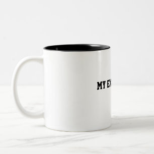 Caneca De Café Em Dois Tons "Lágrimas do Meu Ex" motivação separação engraçado