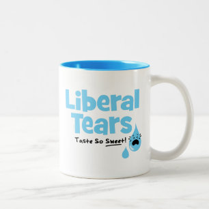 Caneca De Café Em Dois Tons Lágrimas Liberal Tão Doce