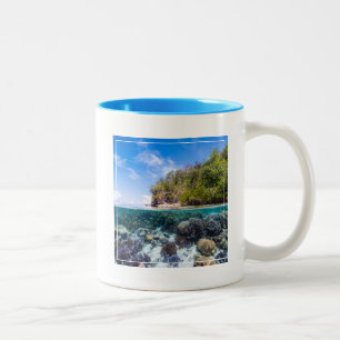 Caneca De Café Em Dois Tons Laja Ampat 2 subaquáticos
