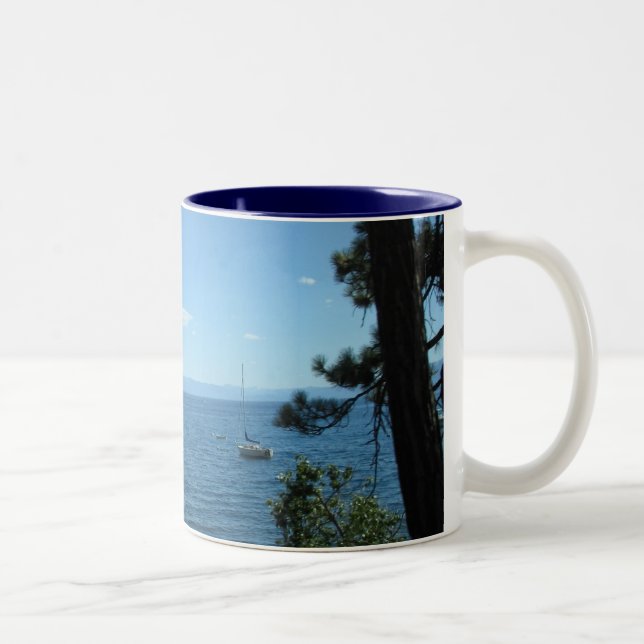 Caneca De Café Em Dois Tons Lake Tahoe (Direita)