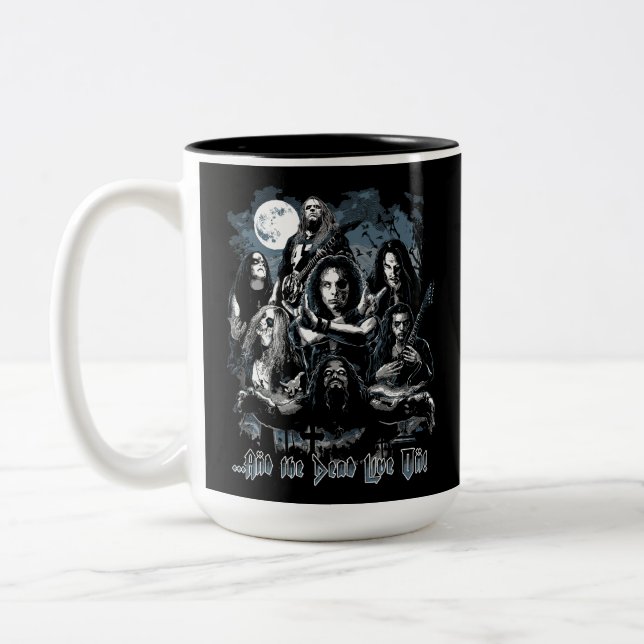 Caneca De Café Em Dois Tons Lama de metal - E o Morto vive! (Esquerda)