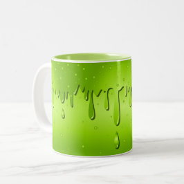 Caneca De Café Em Dois Tons Lama Verde de Halloween