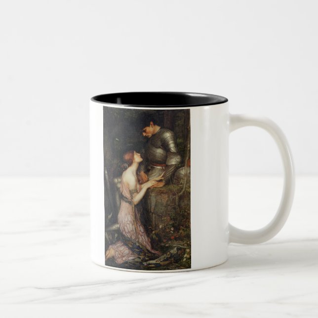 Caneca De Café Em Dois Tons Lamia e o soldado - John William Waterhouse (Direita)