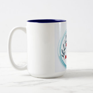 Caneca De Café Em Dois Tons "Lâmina de ilusão óptica"